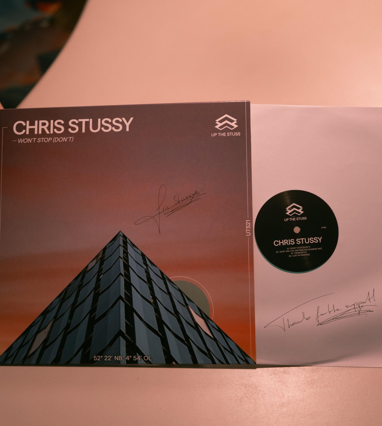 Signed 'Don't Stop (Won't)' - Chris Stussy